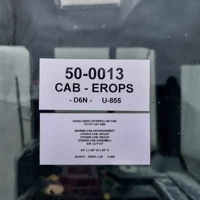 Good Used CAB - EROPS 50-0013 2