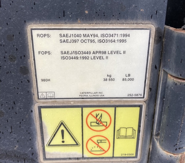 Good Used CAB - EROPS 50-0108 2