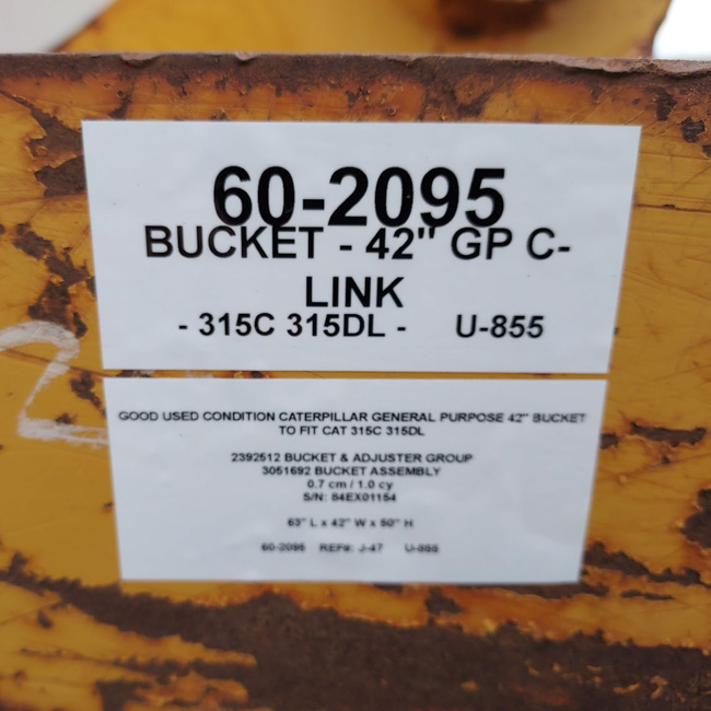 Good Used BUCKET - 42" GP C-LINK 60-2095 2