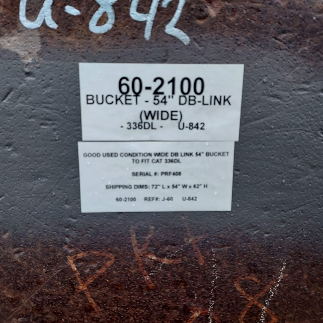 Used BUCKET - 54" DB-LINK WIDE 60-2100 2