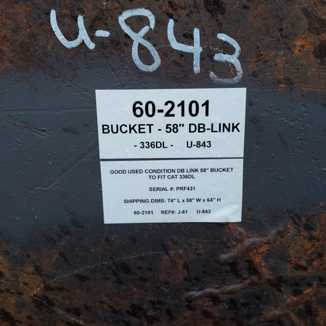 Good Used BUCKET - 58" DB-LINK 60-2101 2
