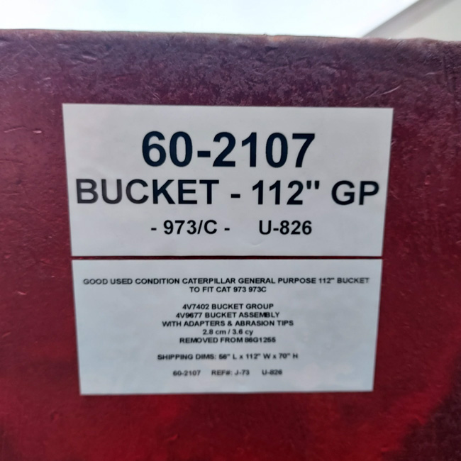 Good Used BUCKET - 112" GP 60-2107 2